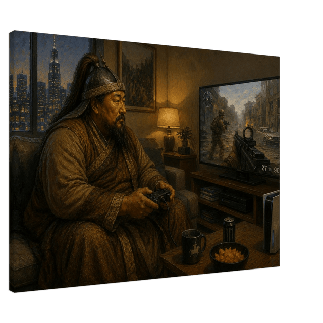 More than a game – historisches Leinwandbild aus der Reihe Dschingis Khan